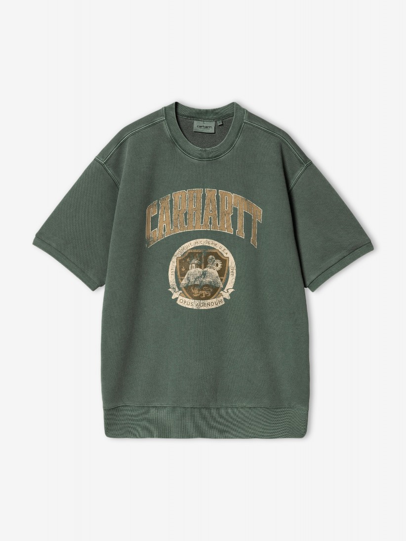 Sudadera de Manga Corta Carhartt WIP Library Verde