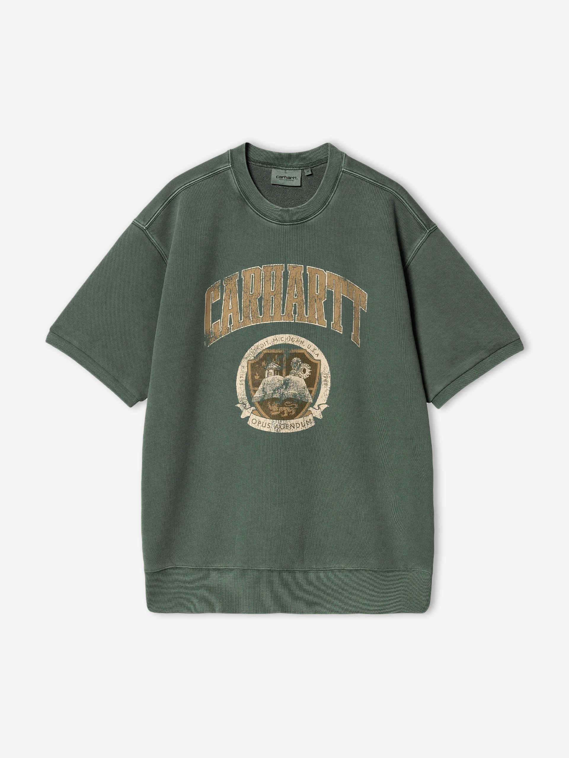Camisola de Manga Curta Carhartt WIP Library Verde