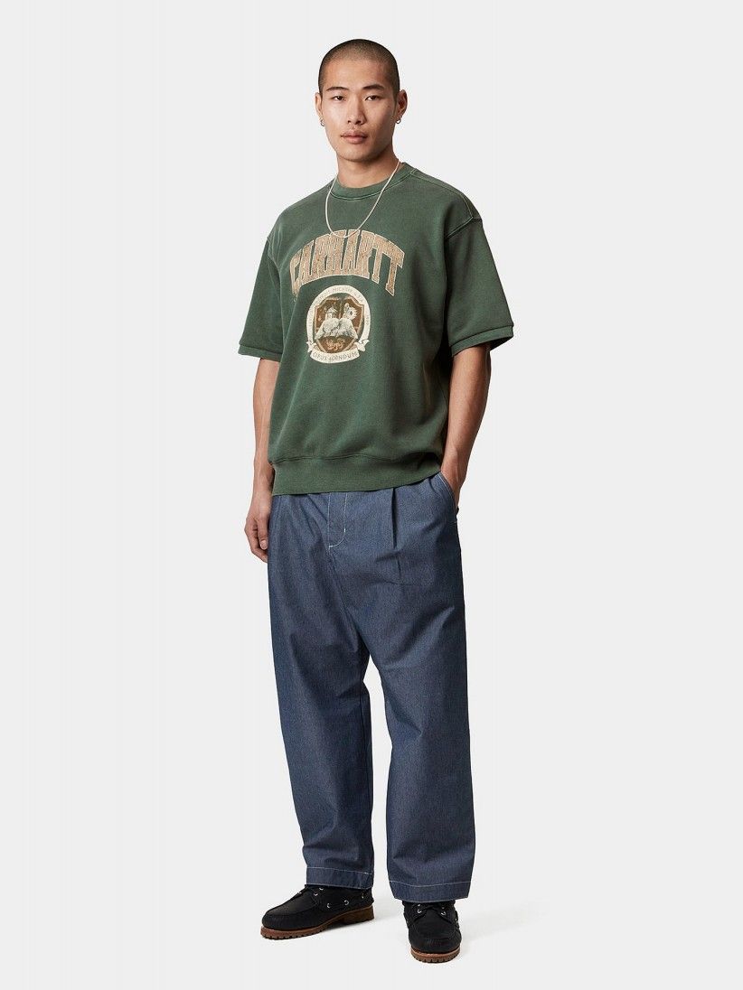 Sudadera de Manga Corta Carhartt WIP Library Verde