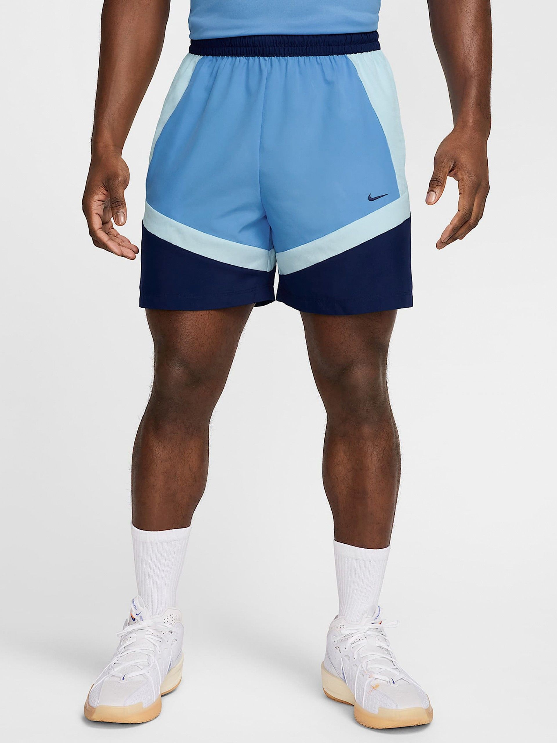 Calções de Basquetebol Nike Icon 15cm Azuis Para Homem