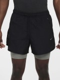 Pantalones Cortos de Running 2 en 1 Nike Stride Division Dri-FIT 13cm Negros Para Hombre