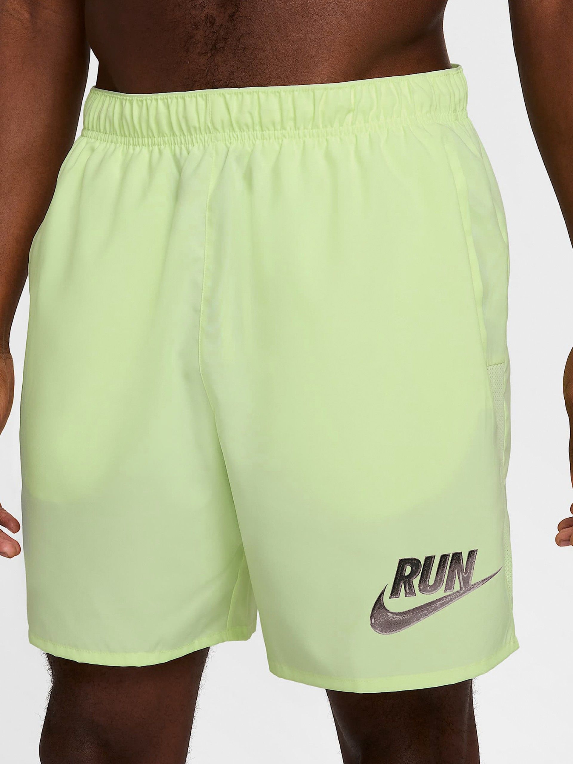 Calções de Running Nike Challenger Run Energy 18cm Verdes Para Homem