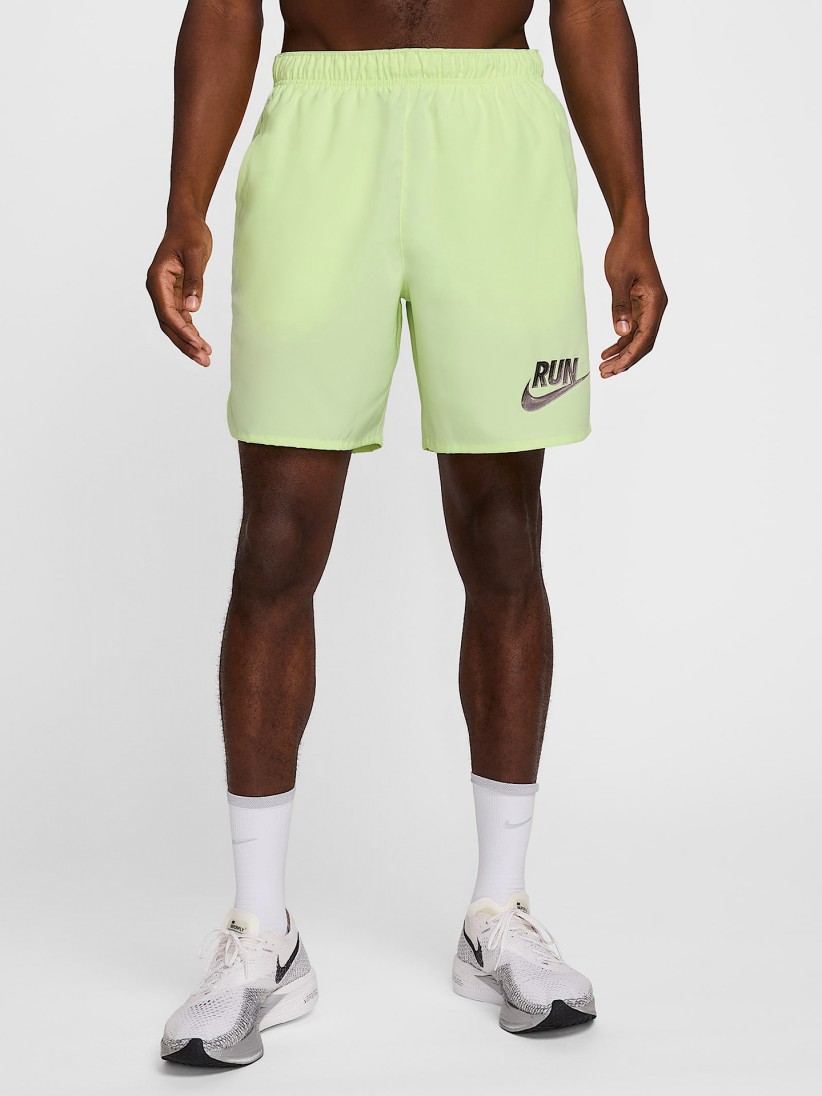 Pantalones Cortos de Running Nike Challenger Run Energy 18cm Verdes Para Hombre