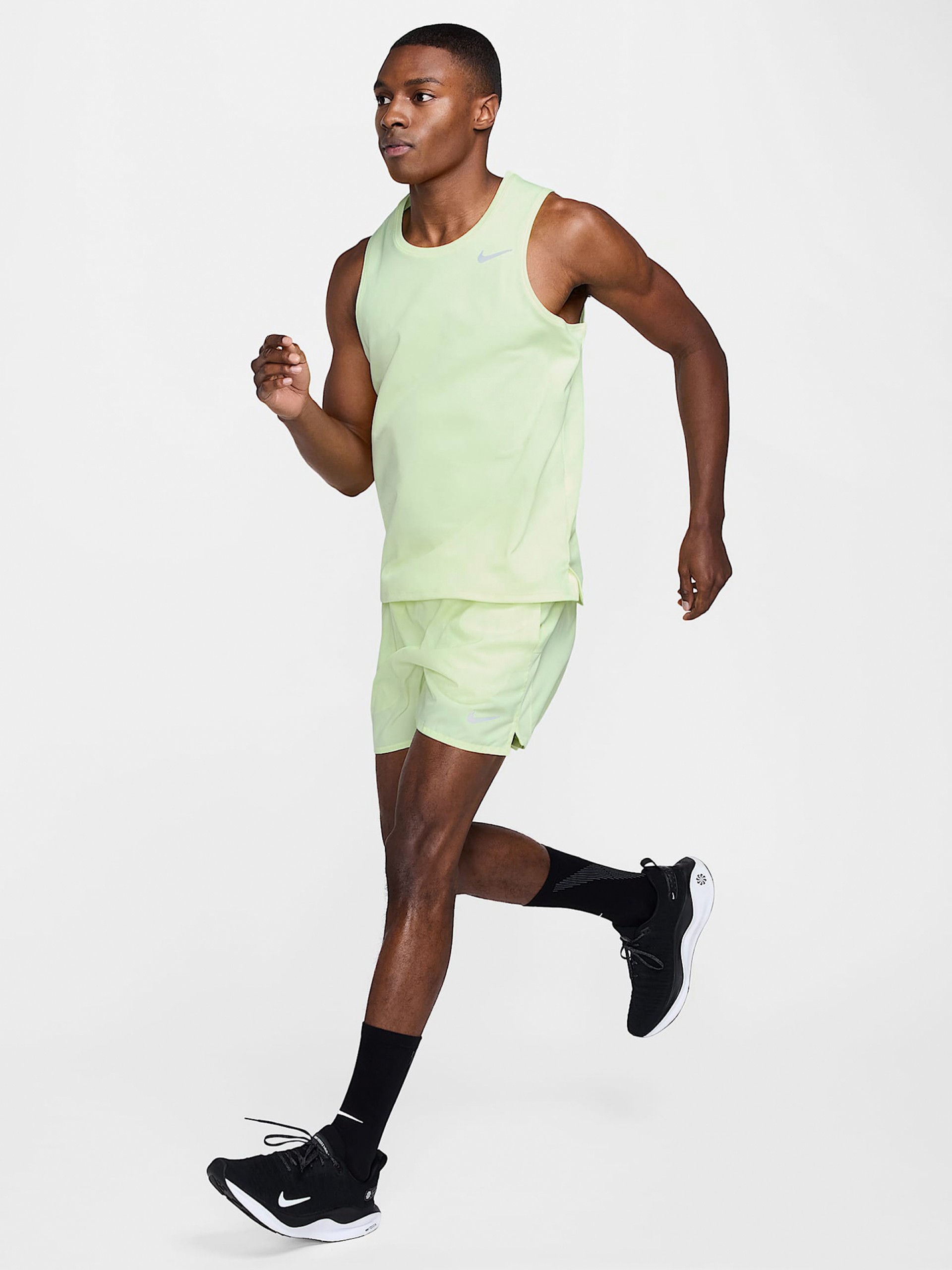 Calções de Running Nike Dri-FIT Challenger 13cm Verdes Para Homem
