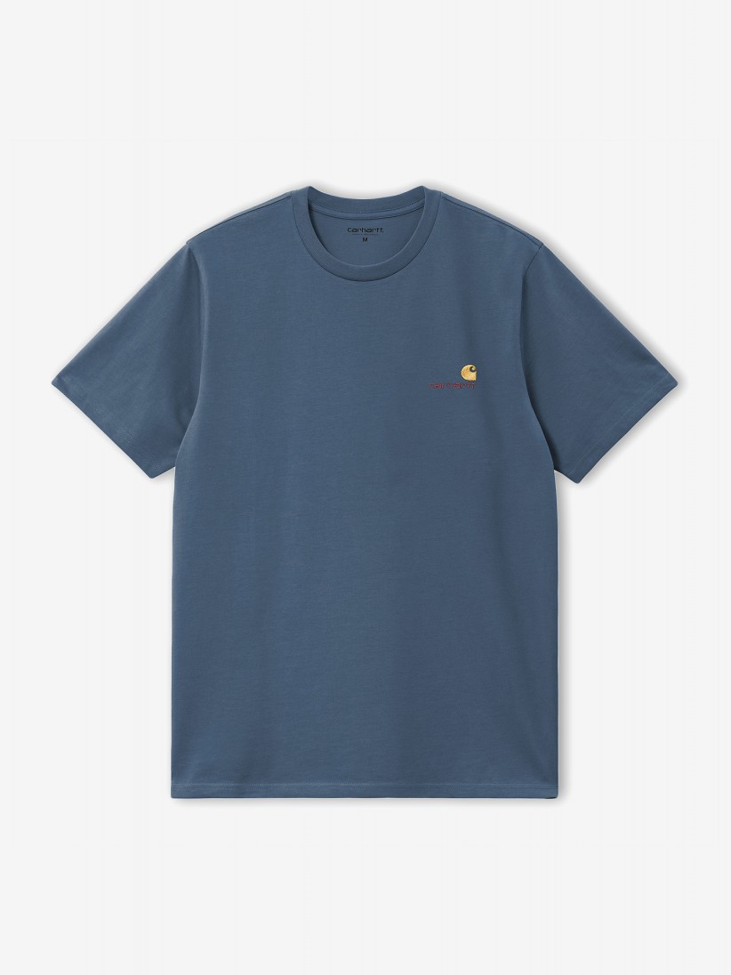 Camiseta Carhartt WIP American Script Azul