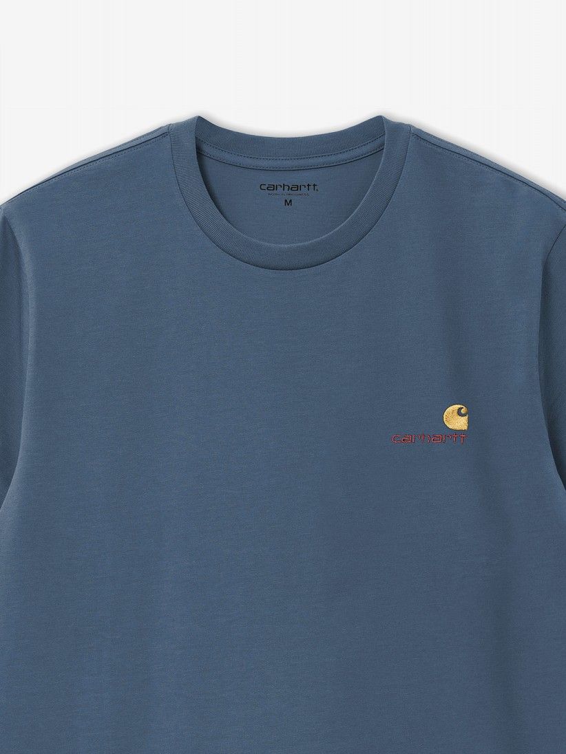 Camiseta Carhartt WIP American Script Azul