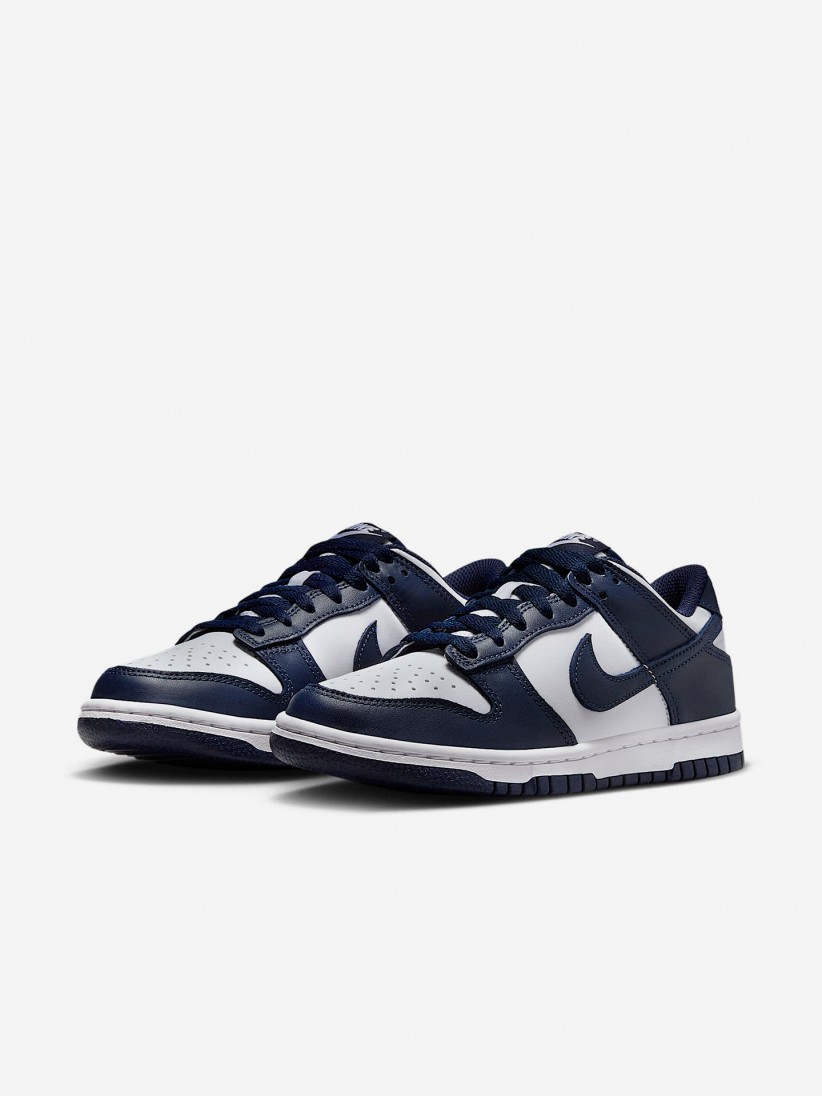 Sapatilhas Nike Dunk Low Azuis e Brancas Jnior
