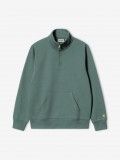 Carhartt WIP Chase Neck Green Zip Sweater