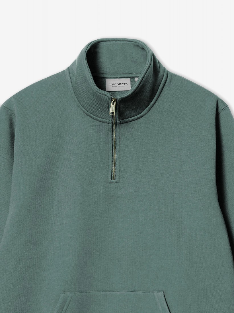 Carhartt WIP Chase Neck Green Zip Sweater