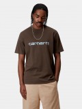 Carhartt WIP Script Brown T-shirt - I031047.2QG.XX - BZR Online