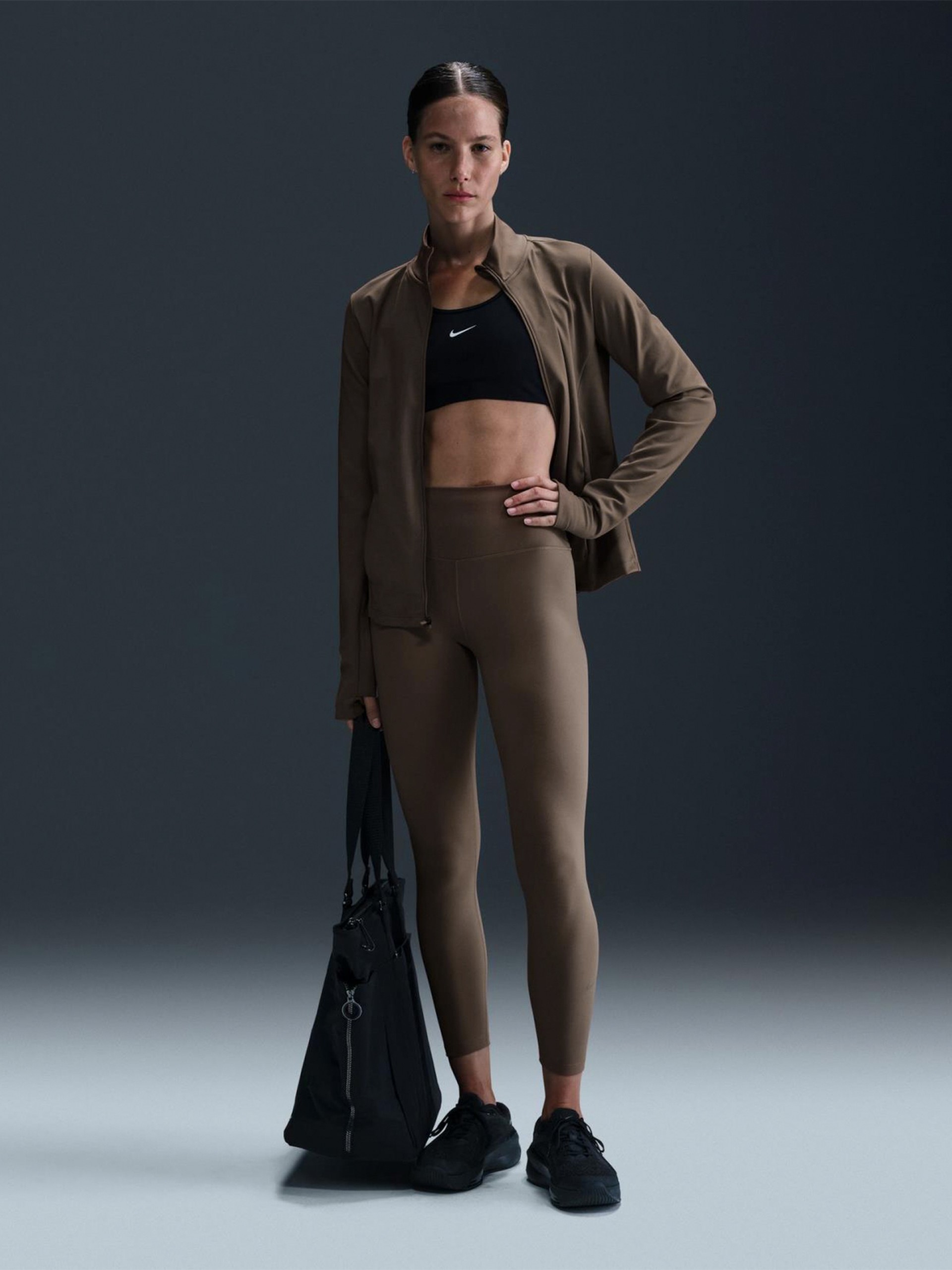 Leggings de Treino Nike One 7/8 Castanhas Para Mulher