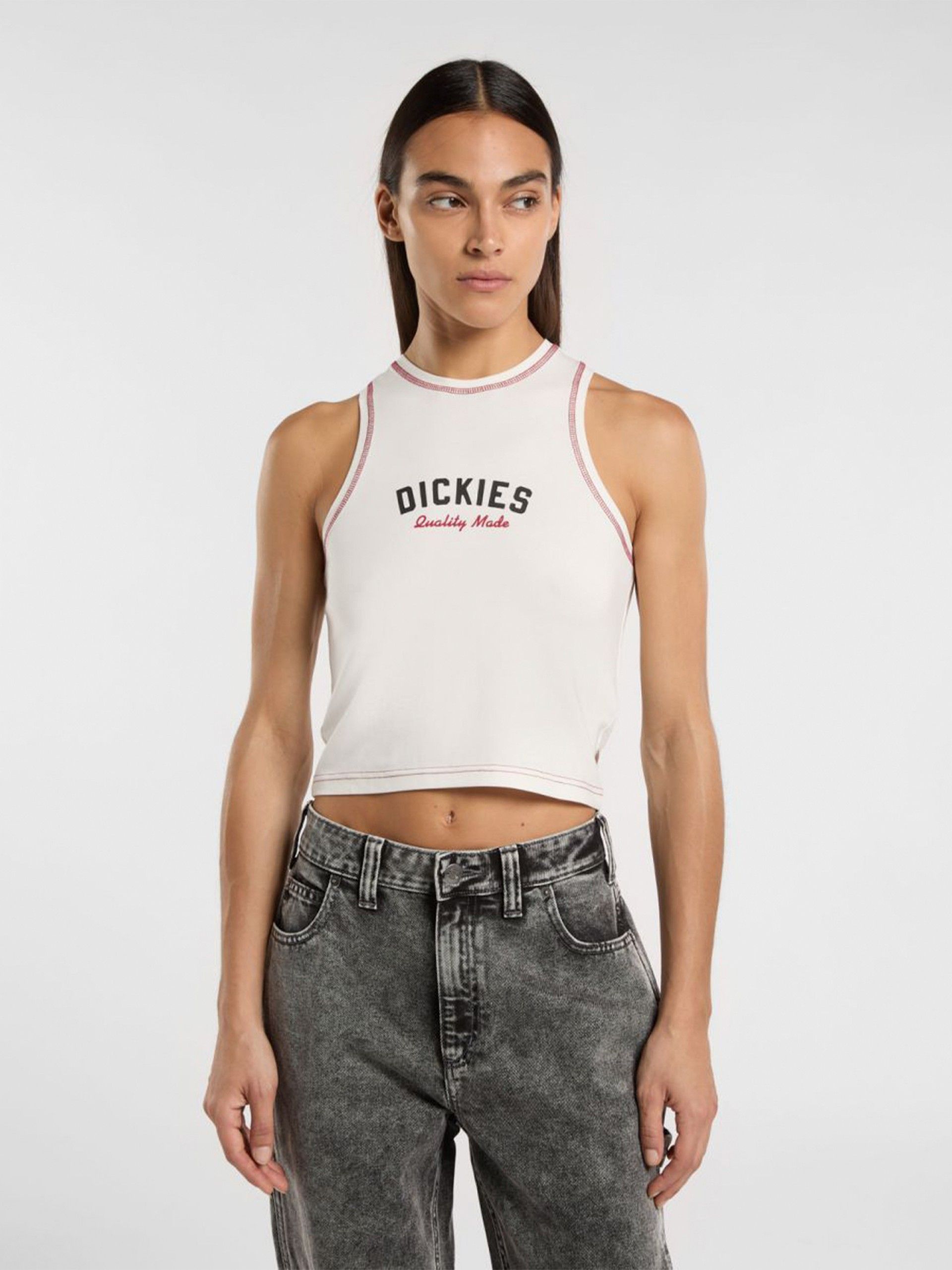 T-shirt Dickies Racer Branca