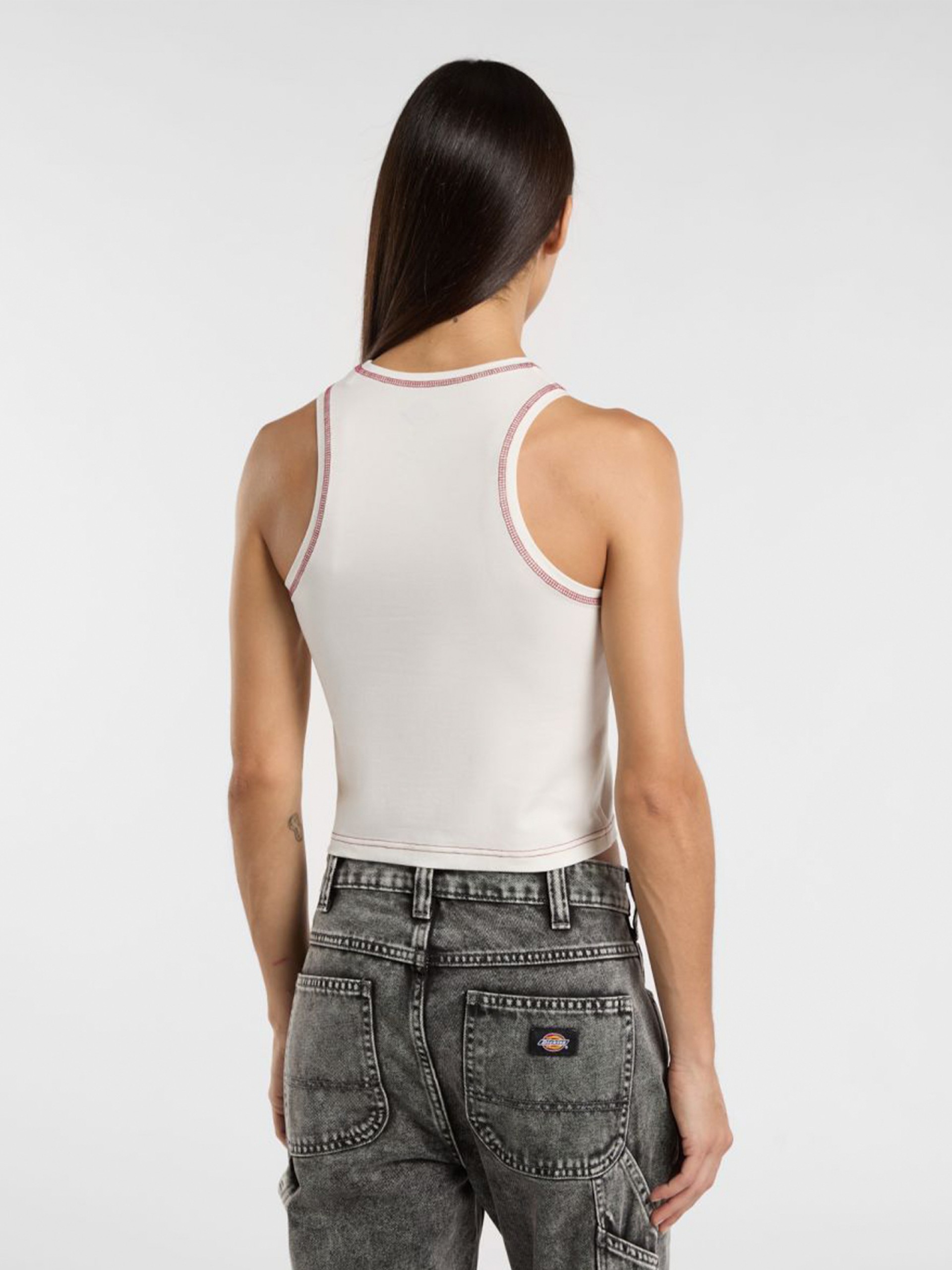 T-shirt Dickies Racer Branca