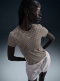 Nike Sportswear Chill Knit Brown Striped T-shirt For Women