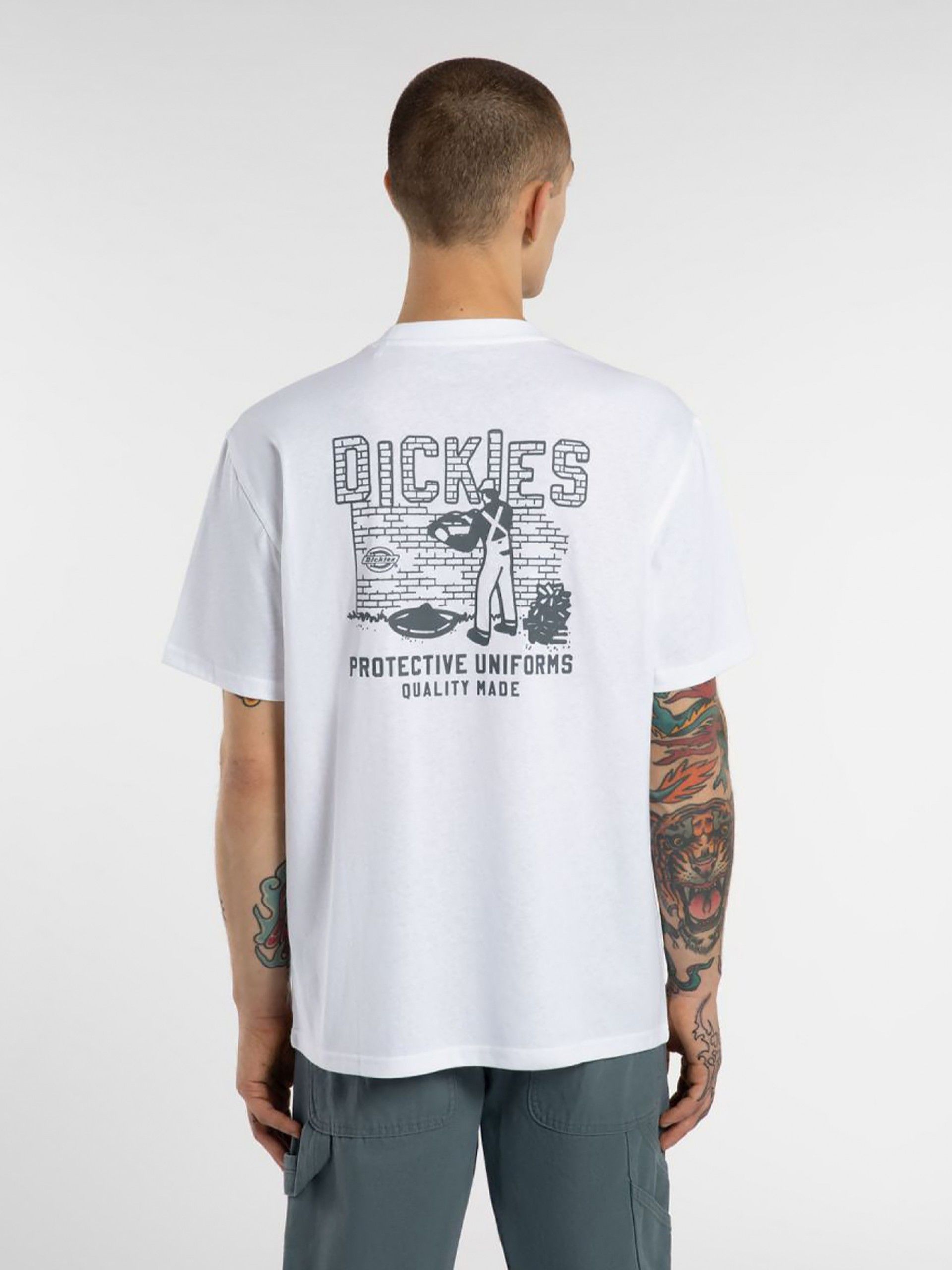 Camiseta Dickies Service Bricklane Blanca