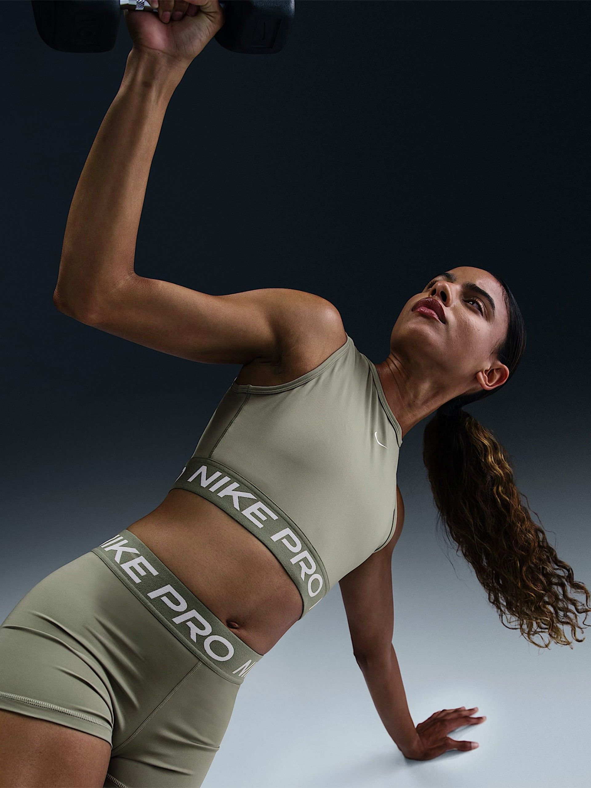 Sutiã Desportivo de Treino Nike Pro Suporte Leve Verde Para Mulher