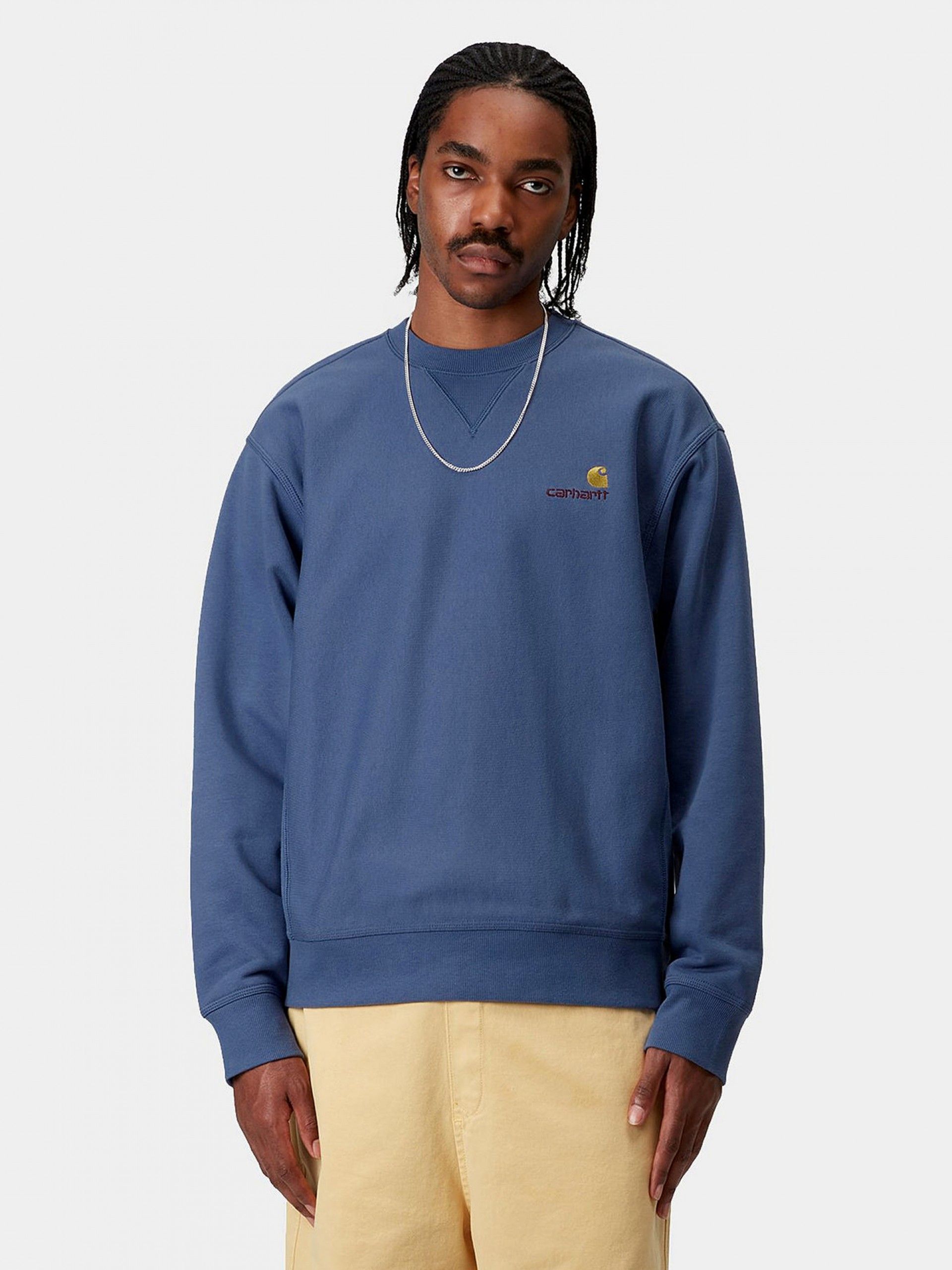 Camisola Carhartt WIP American Script Azul