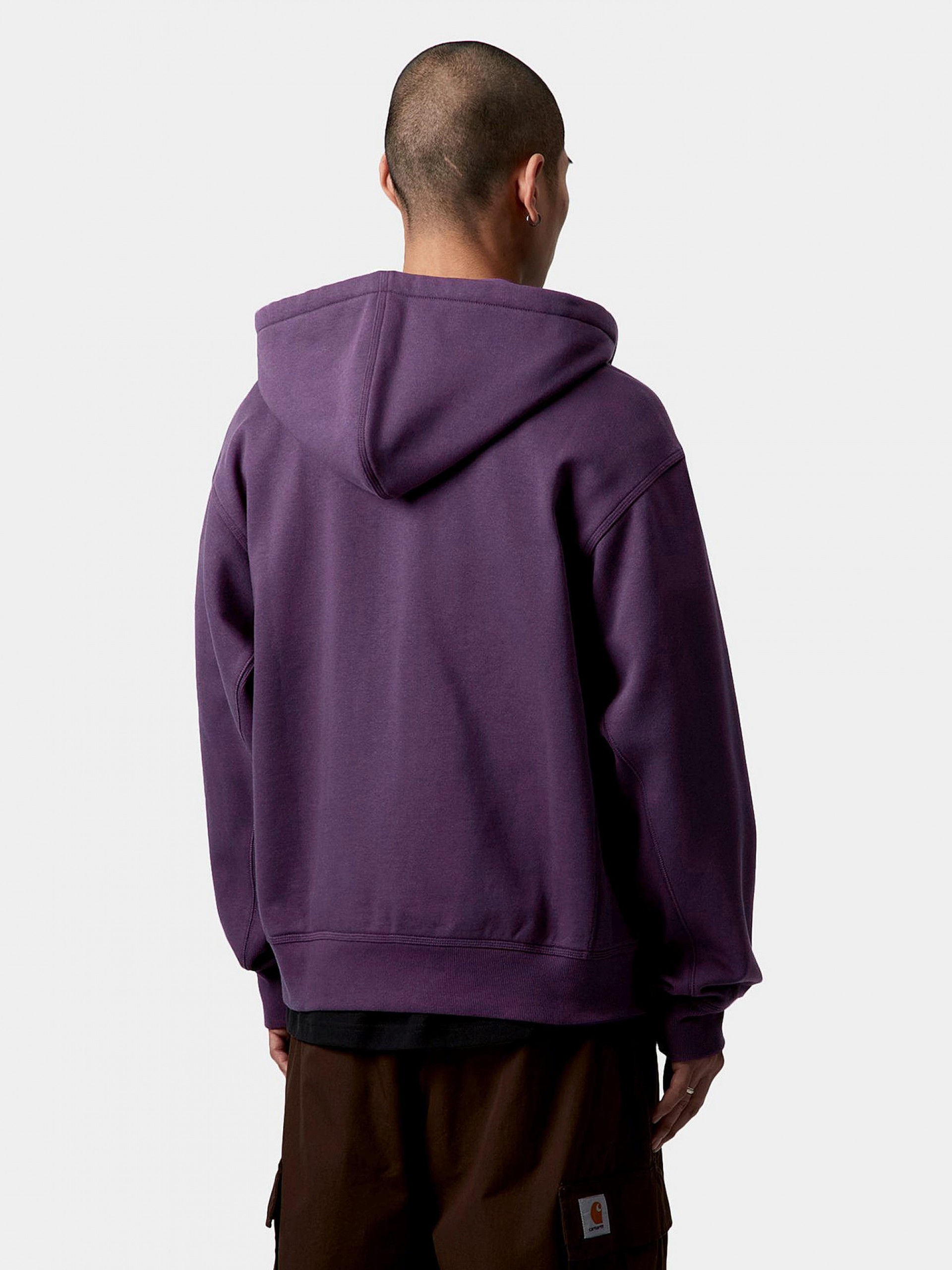 Carhartt WIP American Script Purple Hooded Jacket