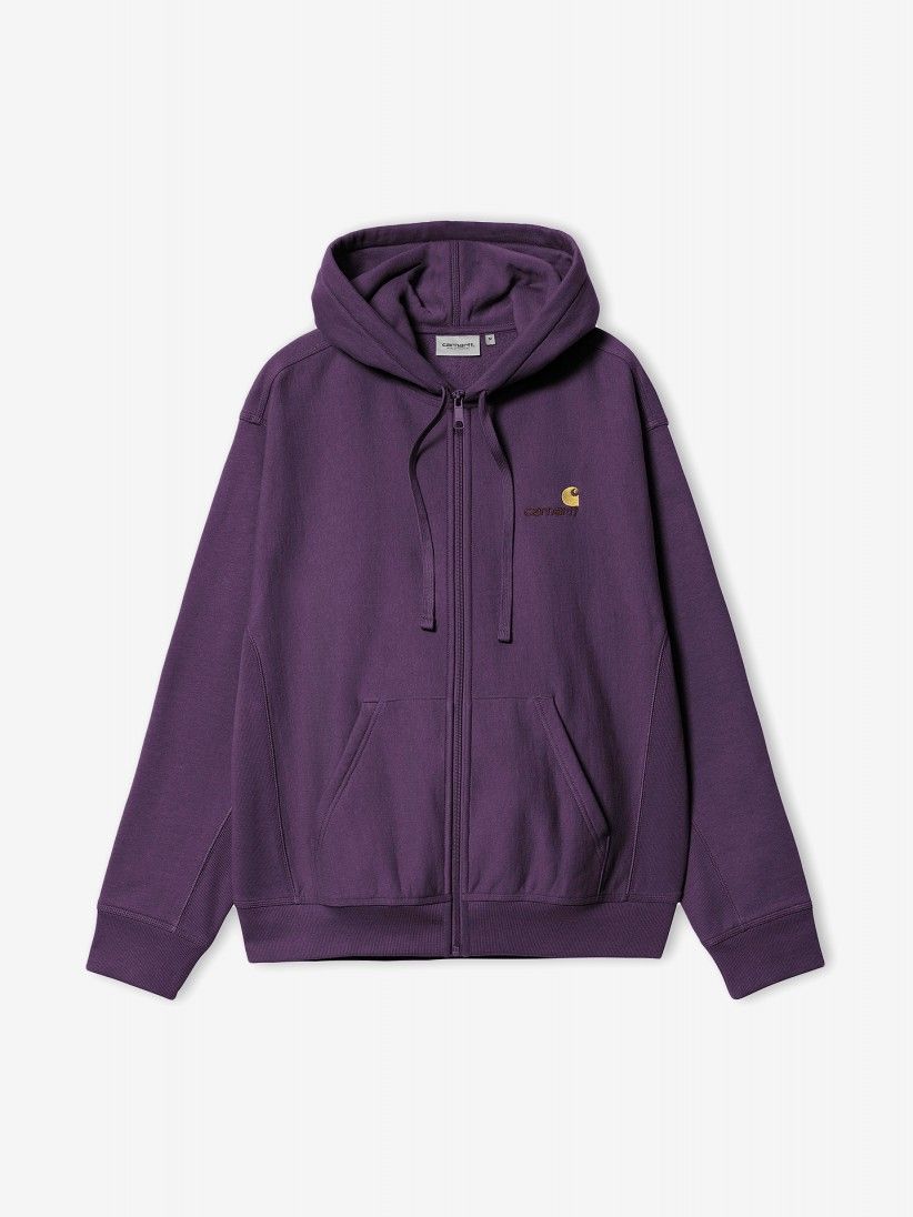 Carhartt WIP American Script Purple Hooded Jacket