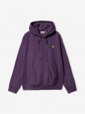 Carhartt WIP American Script Purple Hooded Jacket