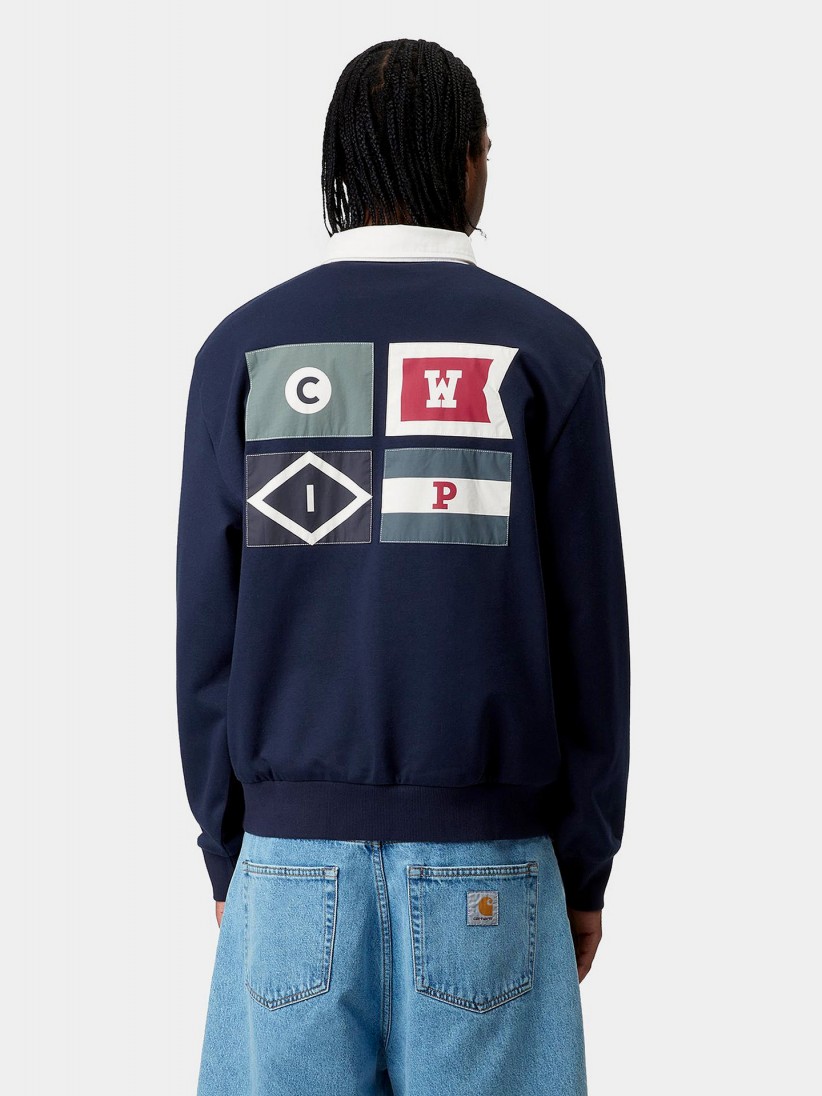Carhartt WIP Flags Rugby Blue Sweater
