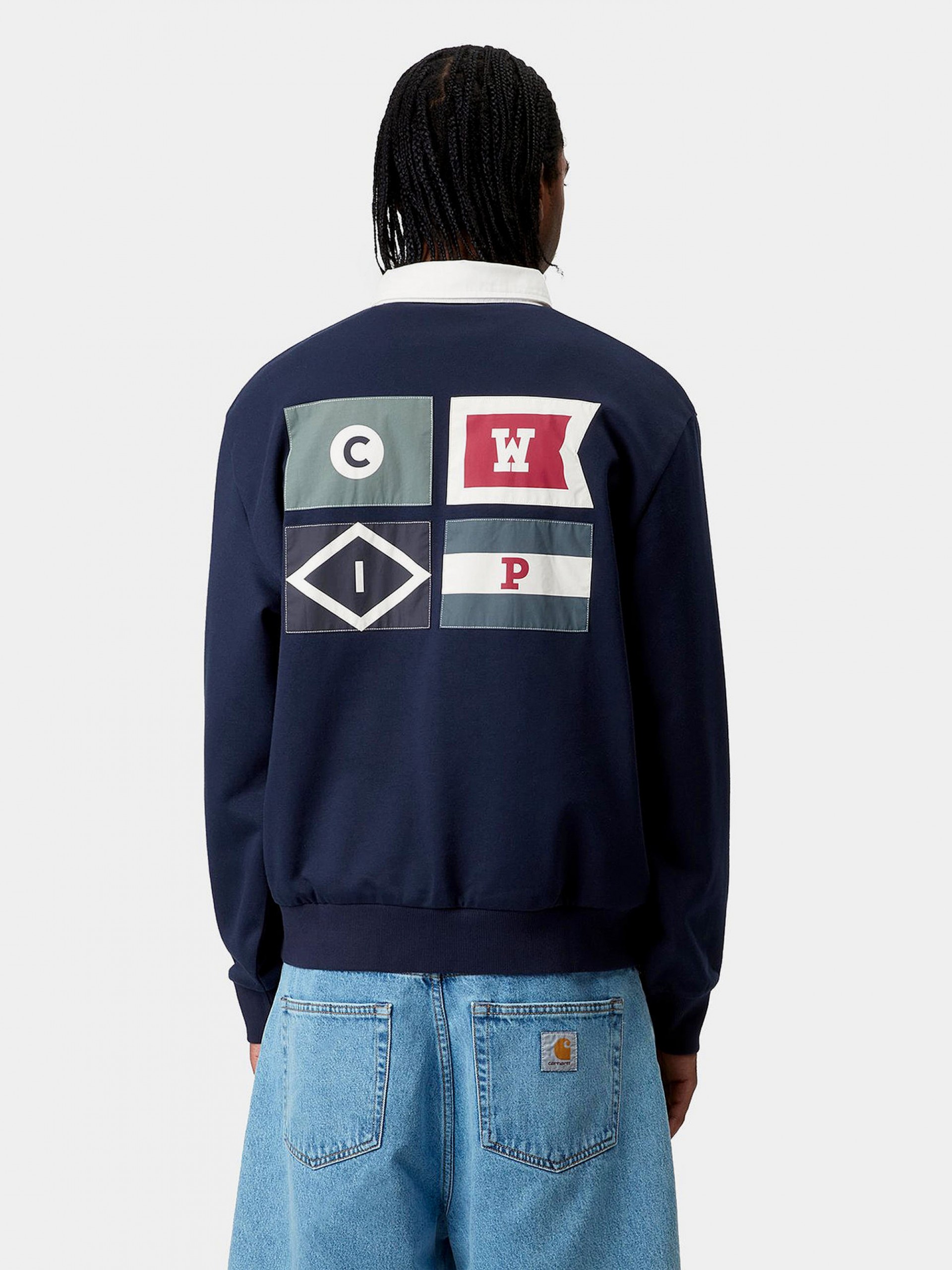 Camisola Carhartt WIP Flags Rugby Azul