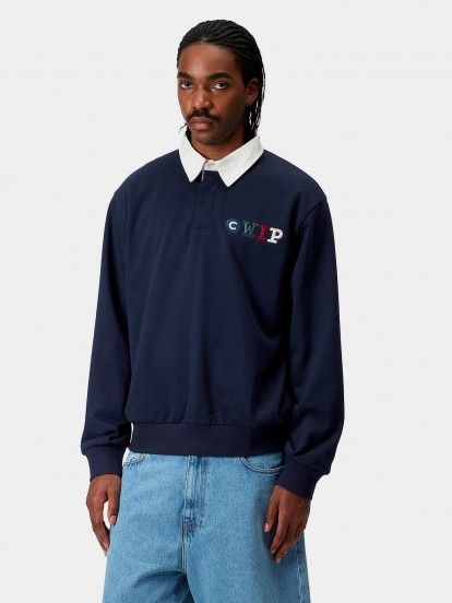 Sudadera Carhartt WIP Flags Rugby Azul