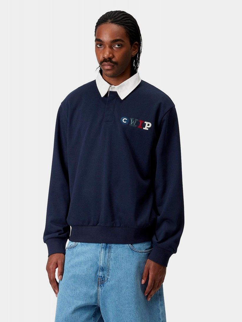 Carhartt WIP Flags Rugby Blue Sweater