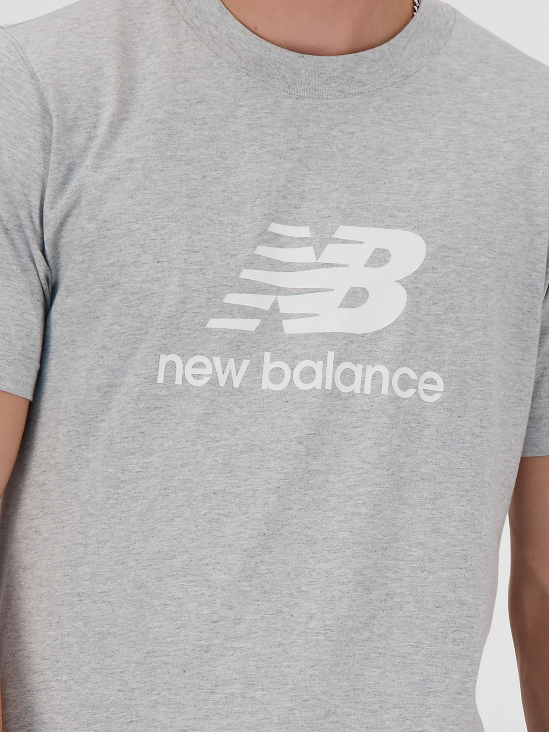 New Balance Sport Essentials Logo Grey T-shirt