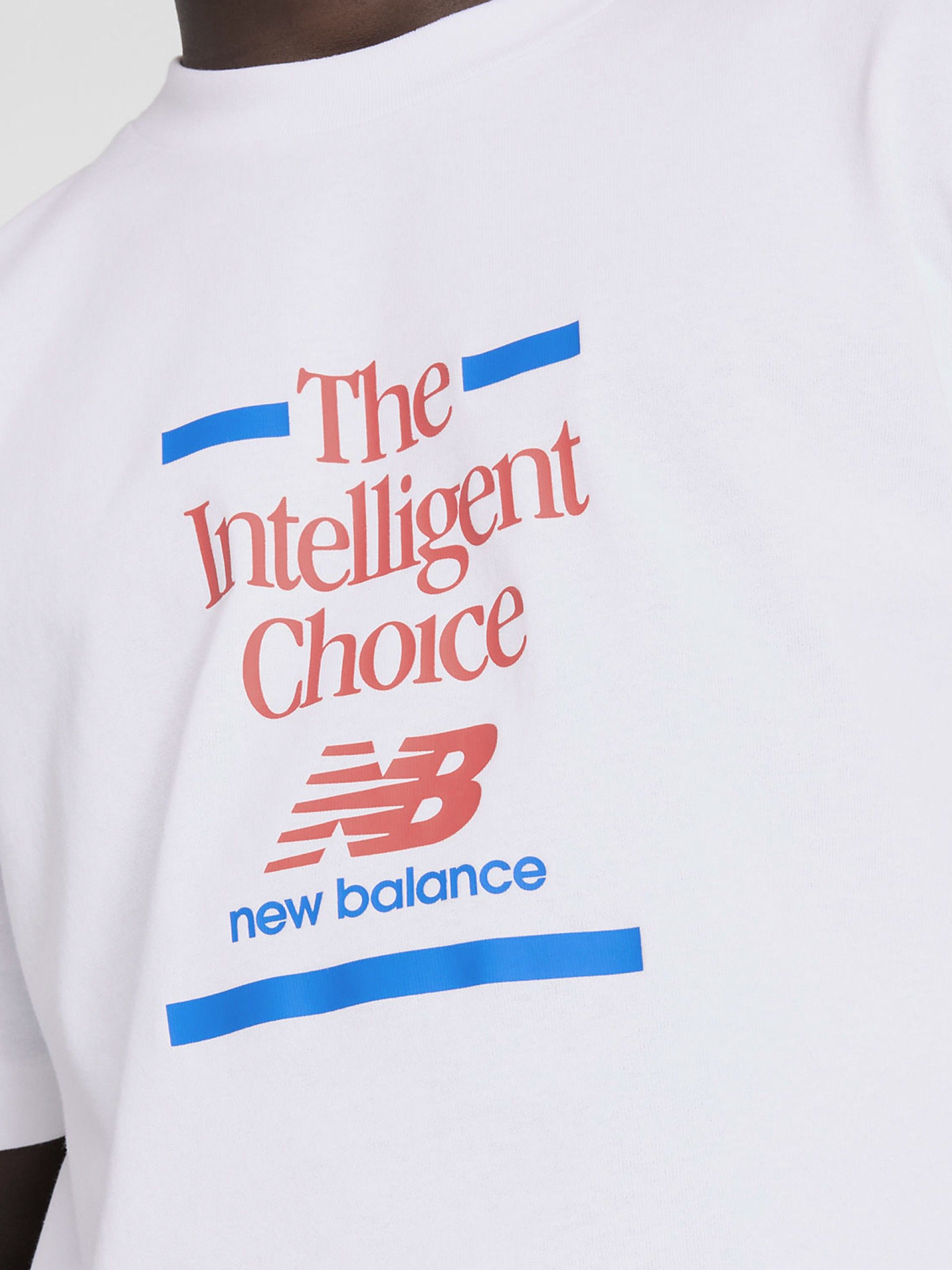 T-shirt New Balance Athletics Relaxed Choice Branca