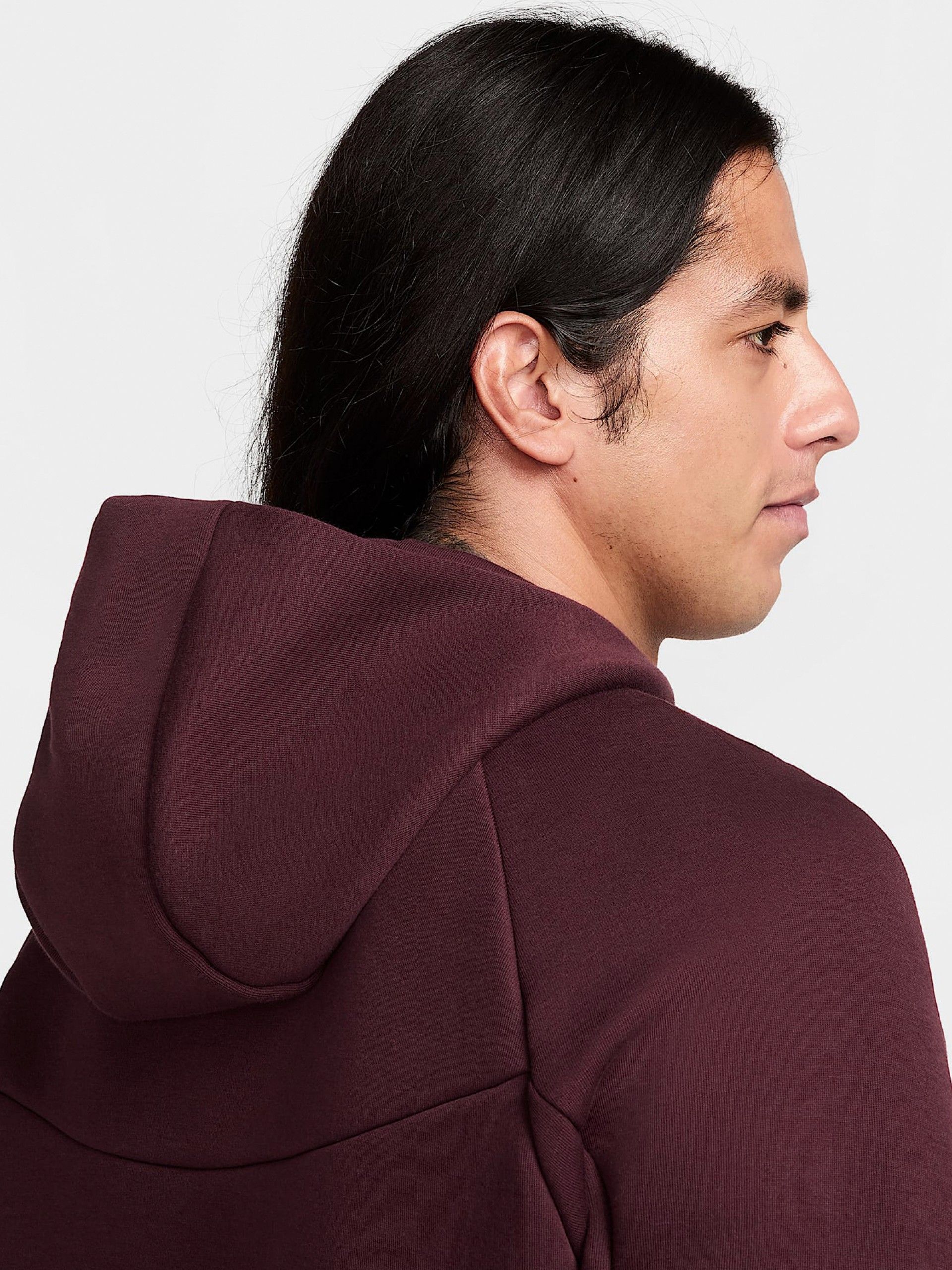 Chaqueta con Capucha Nike Tech Fleece Windrunner Burdeos Para Hombre
