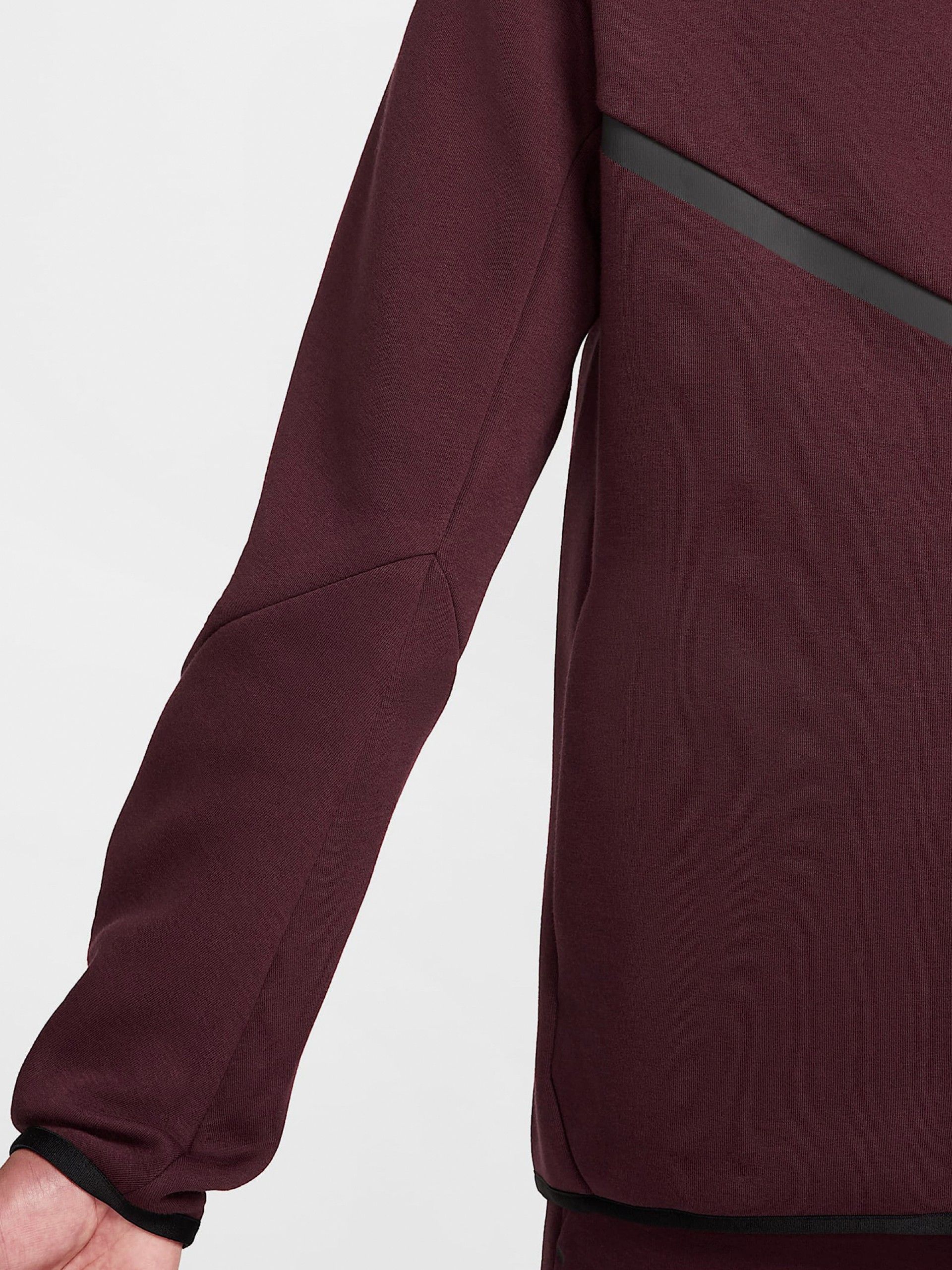 Chaqueta con Capucha Nike Tech Fleece Windrunner Burdeos Para Hombre