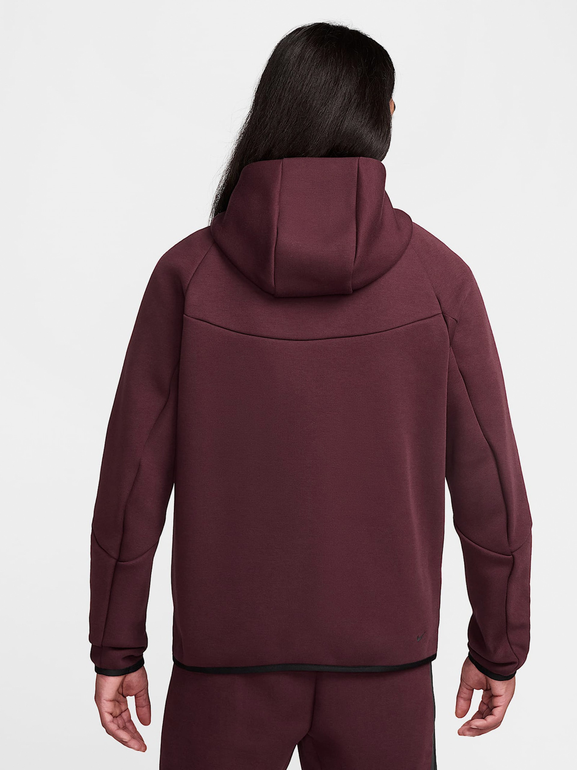 Chaqueta con Capucha Nike Tech Fleece Windrunner Burdeos Para Hombre