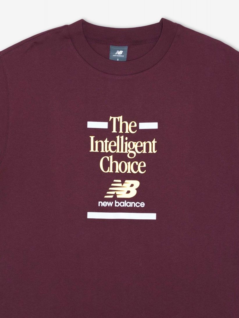 New Balance Athletics Relaxed Choice Burgundy T-shirt
