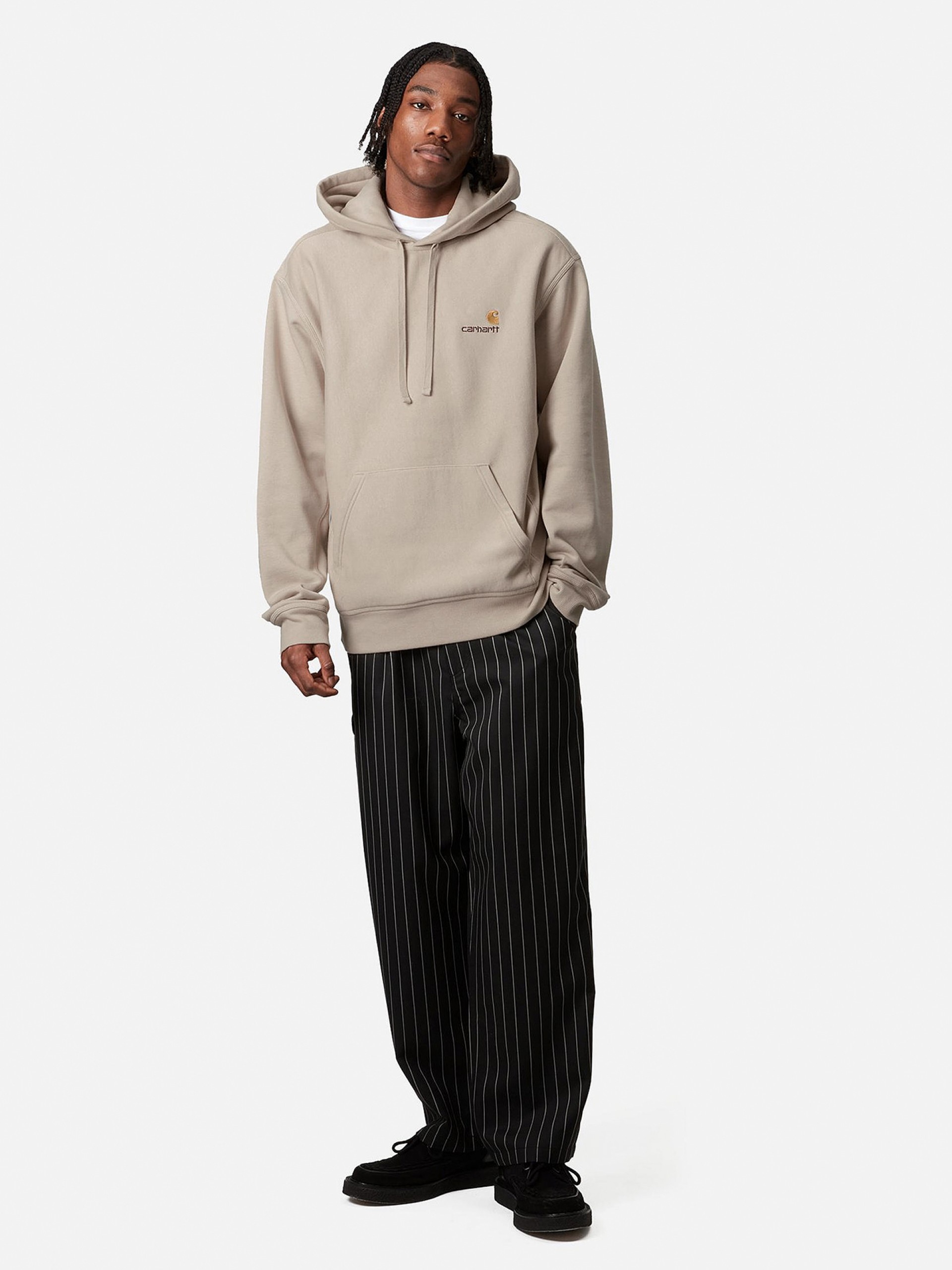 Camisola com Capuz Carhartt WIP American Script Bege