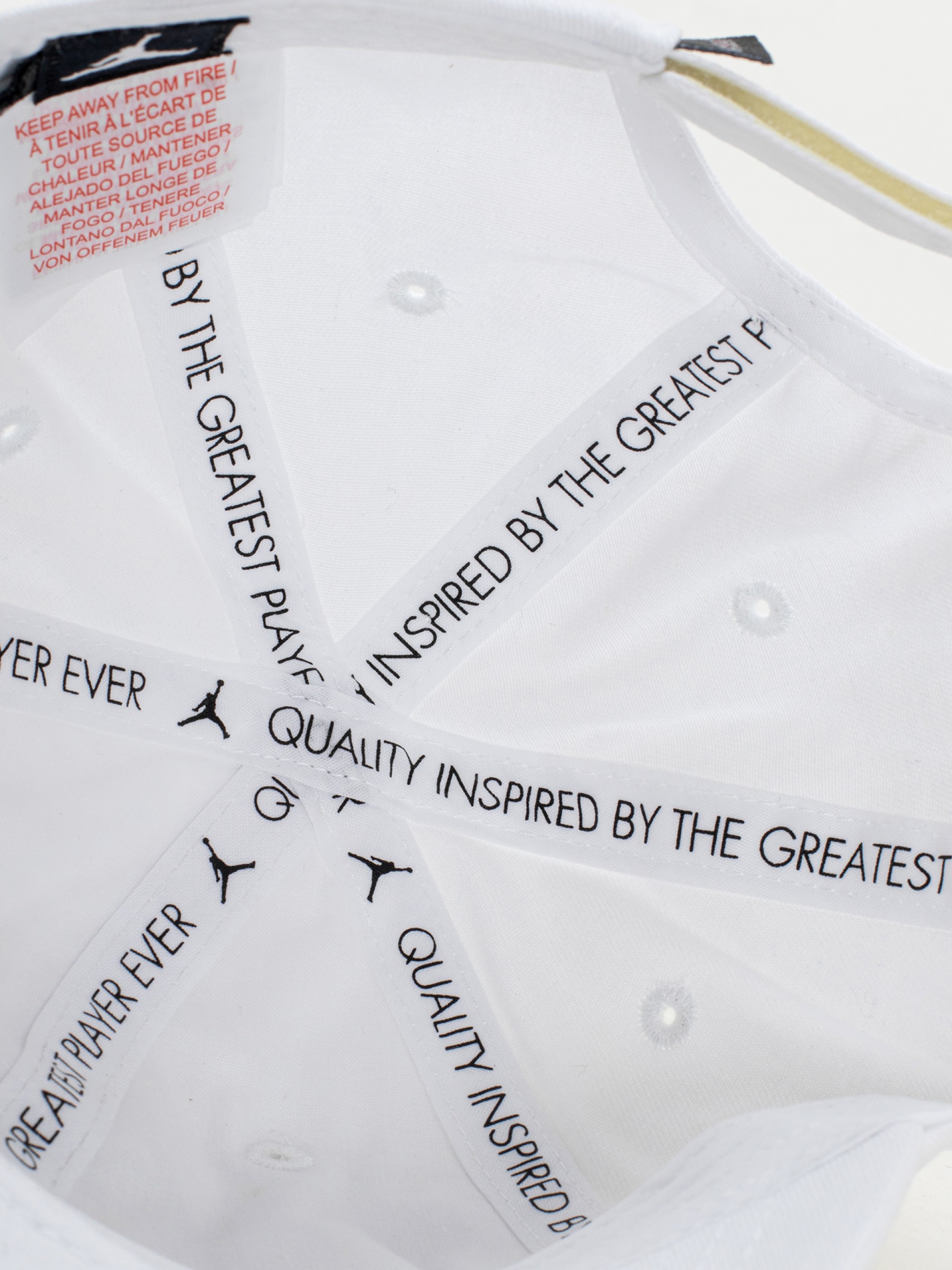 Nike Jordan Curve Brim Adjustable Junior White Cap