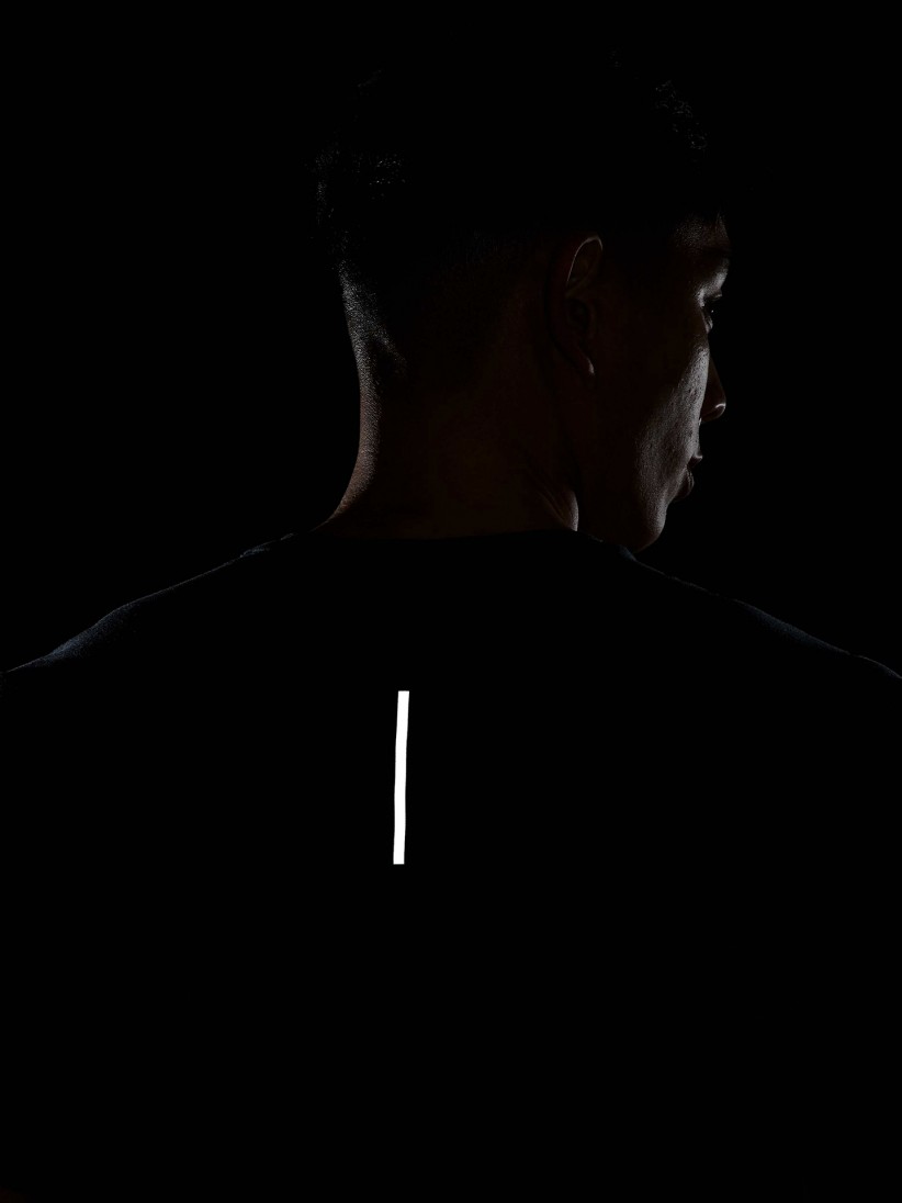 T-shirt de Running Nike Dri-FIT Azul Para Homem