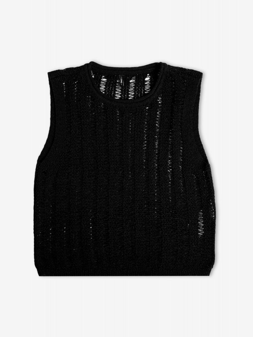 Colete Only ONLCapri Knit Preto Colete Only ONLCapri Knit Preto