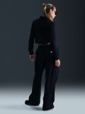 Nike Sportswear Cropped Black Long Sleeve Top For Women