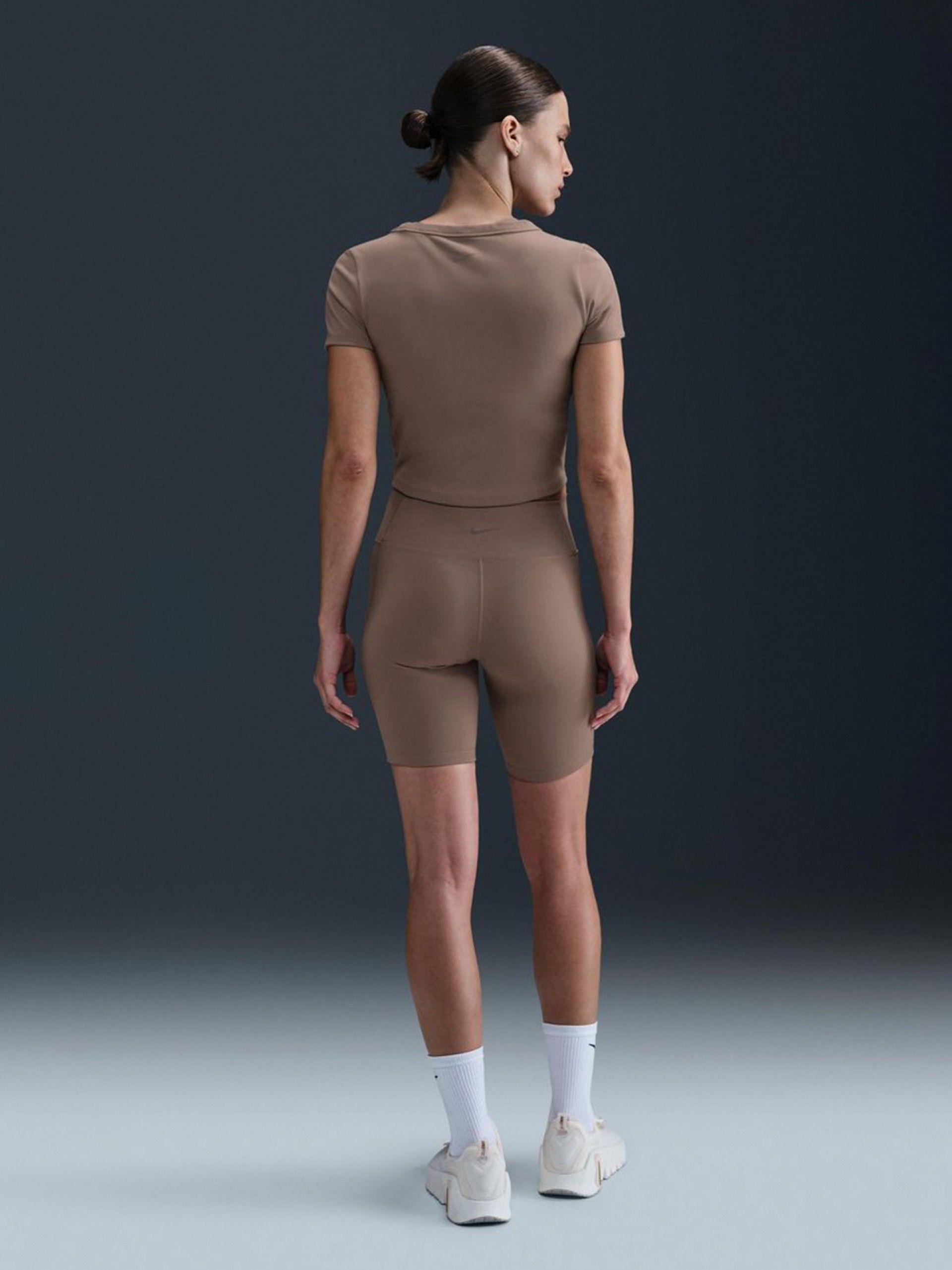 Nike One 20cm Brown Biker Shorts For Women