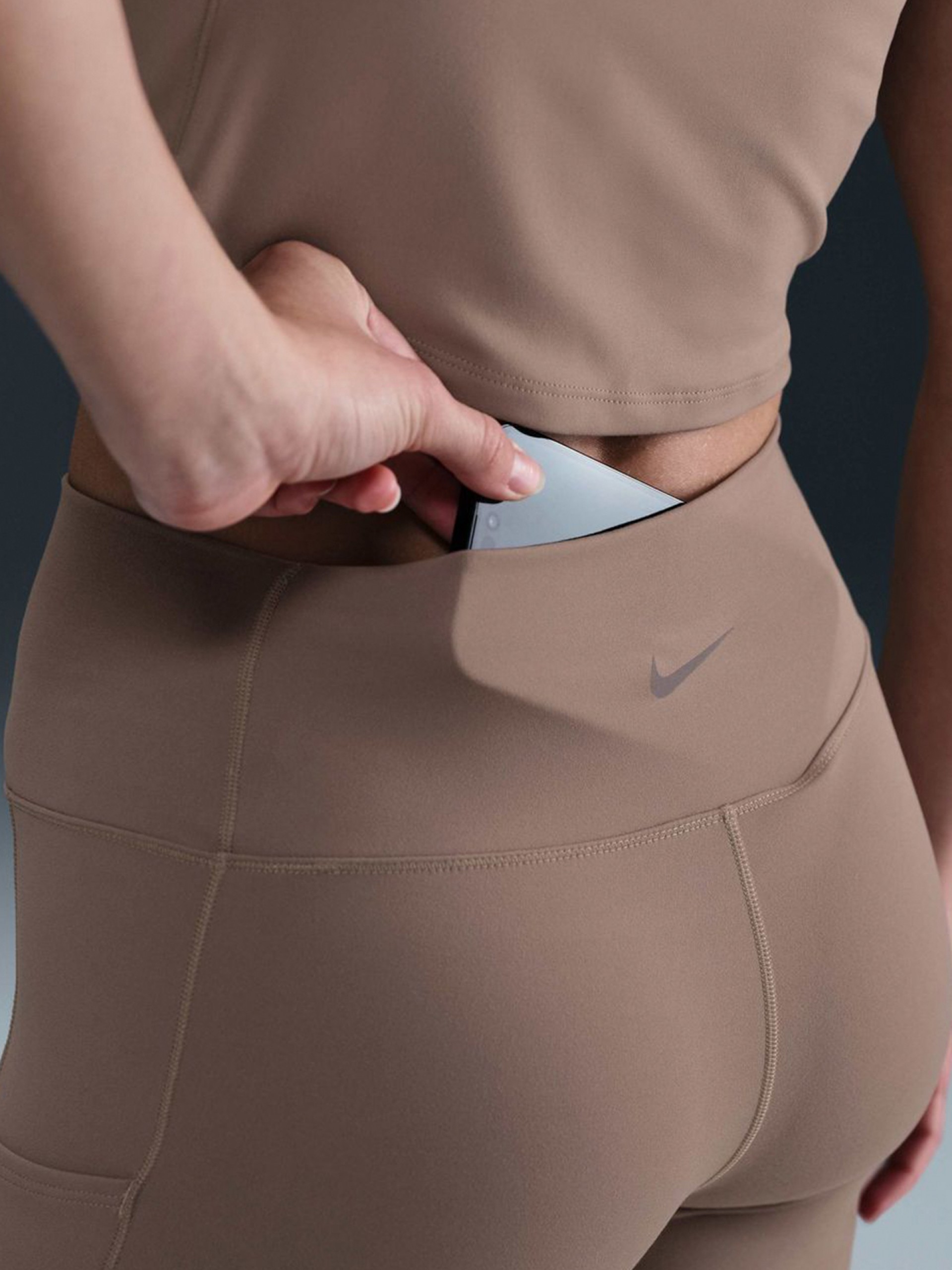 Nike One 20cm Brown Biker Shorts For Women