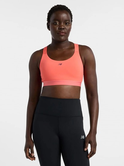 New Balance Essential Train Salmon Medium Support Sports Bra