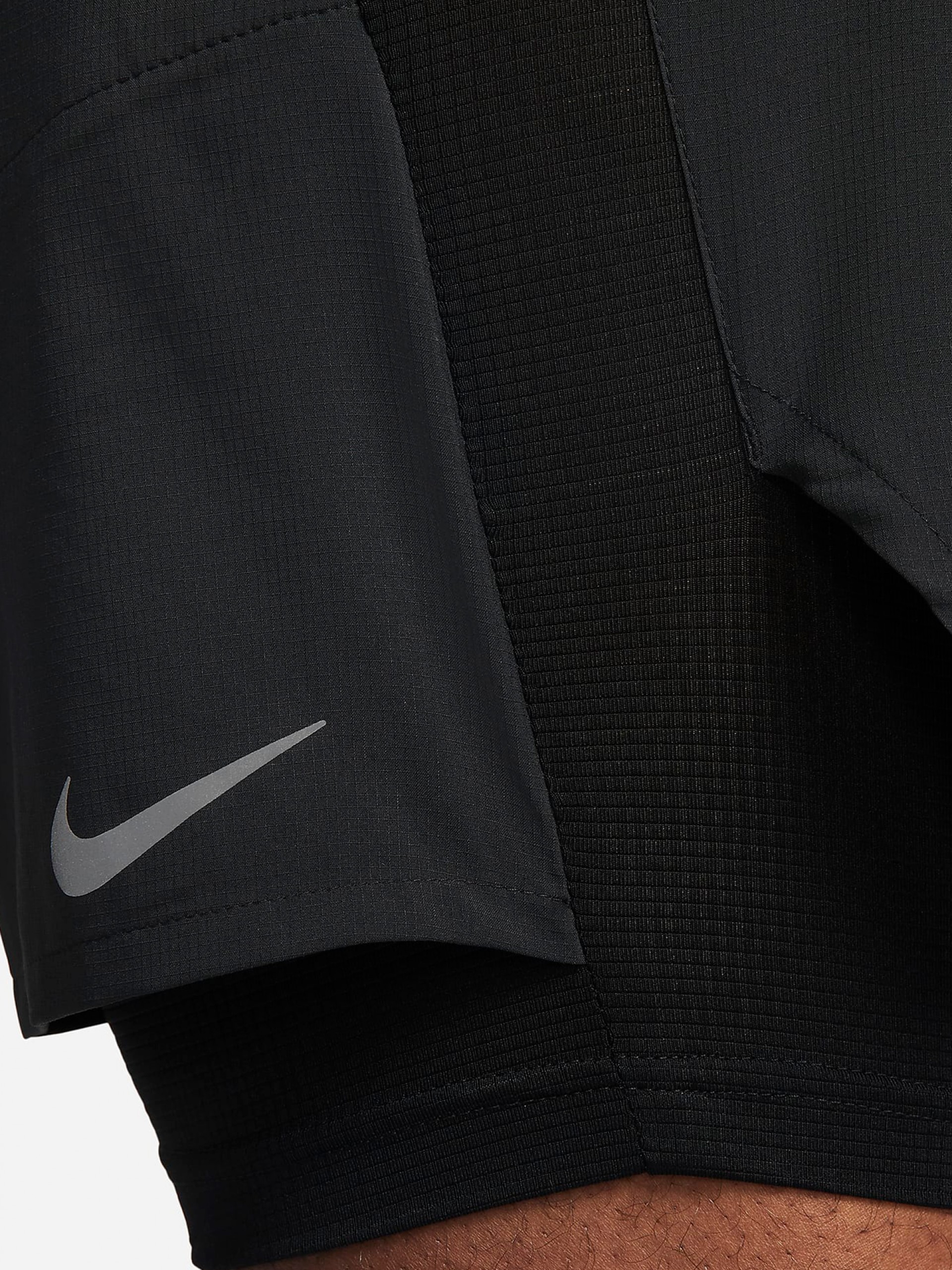 Nike Dri-FIT Stride Hybrid 13cm Black Running Shorts For Men