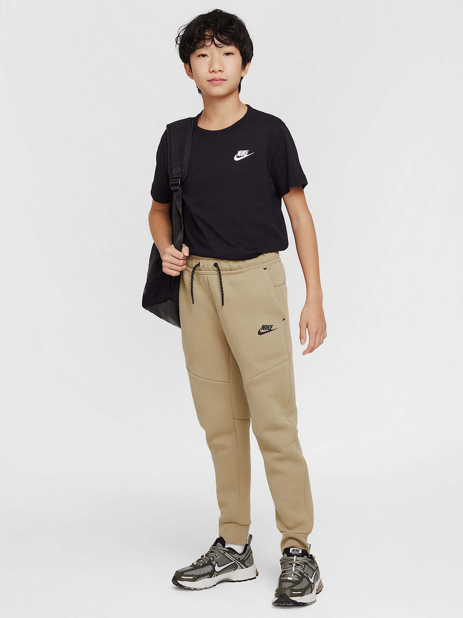 Pantalones Nike Sportswear Tech Fleece Júnior Beige