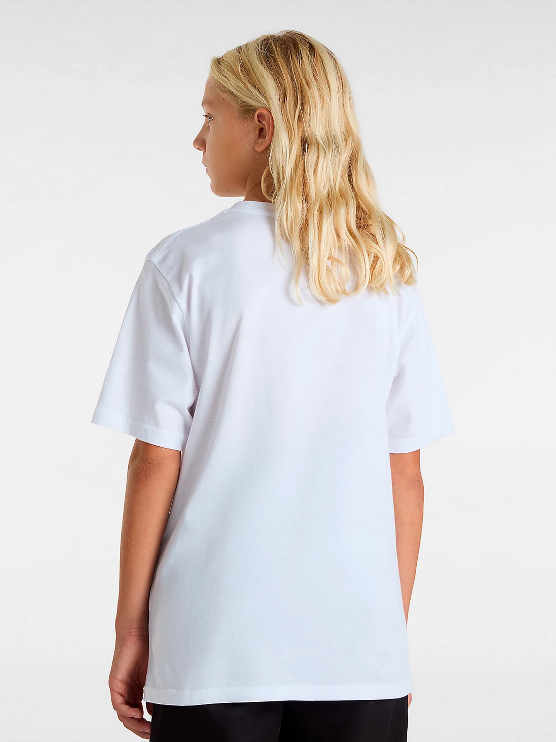 T-shirt Vans Checker Drop Kids Branca