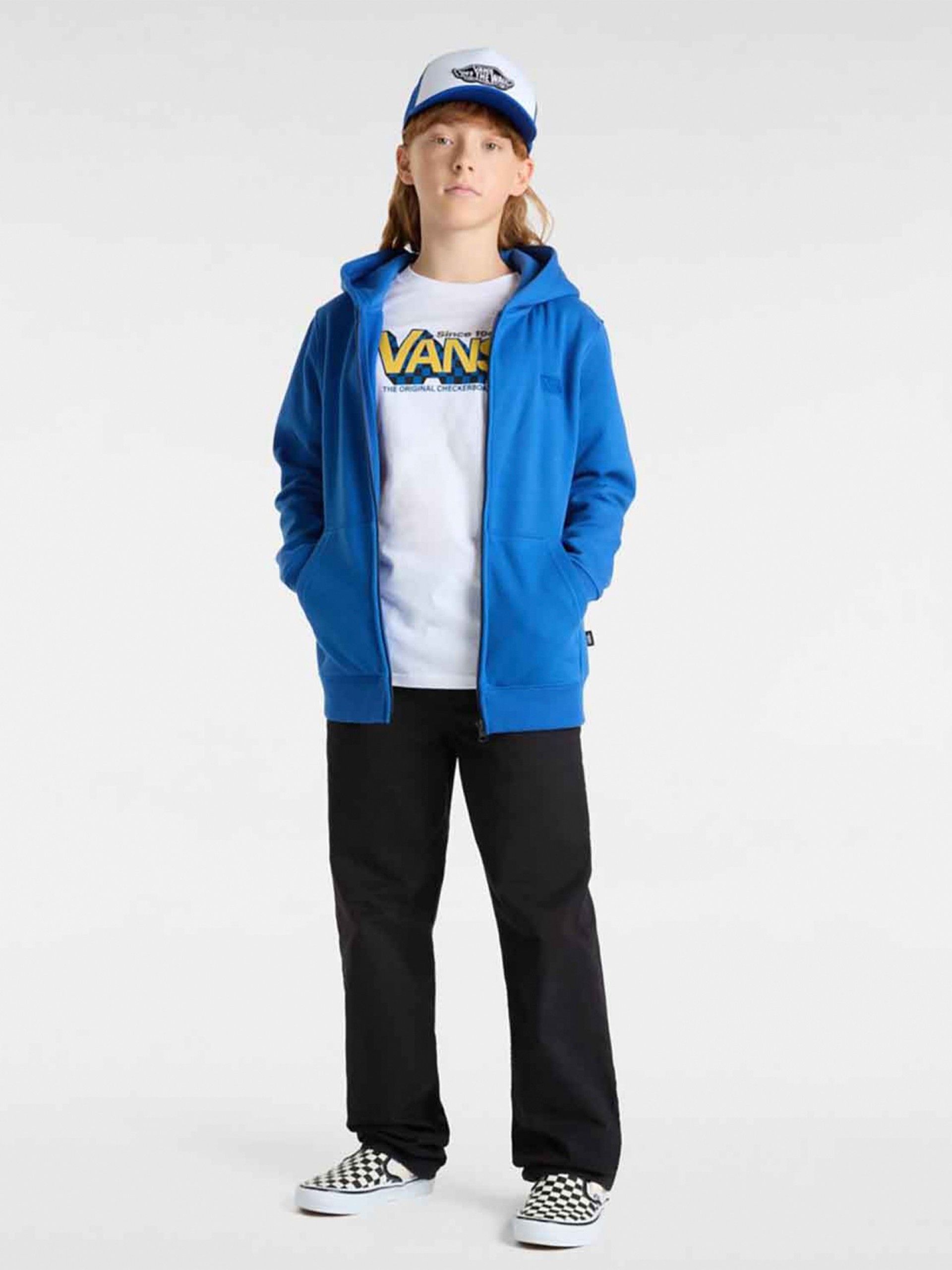 T-shirt Vans Checker Drop Kids Branca