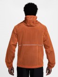 Casaco Corta-Vento com Capuz de Running Nike Repel Division Windrunner Laranja Para Homem