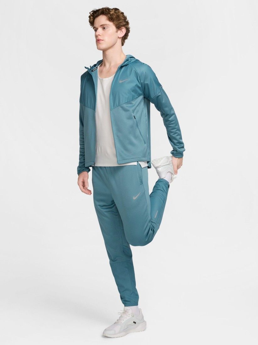 Casaco com Capuz de Running Nike Sphere Miler Therma-FIT Azul Para Homem