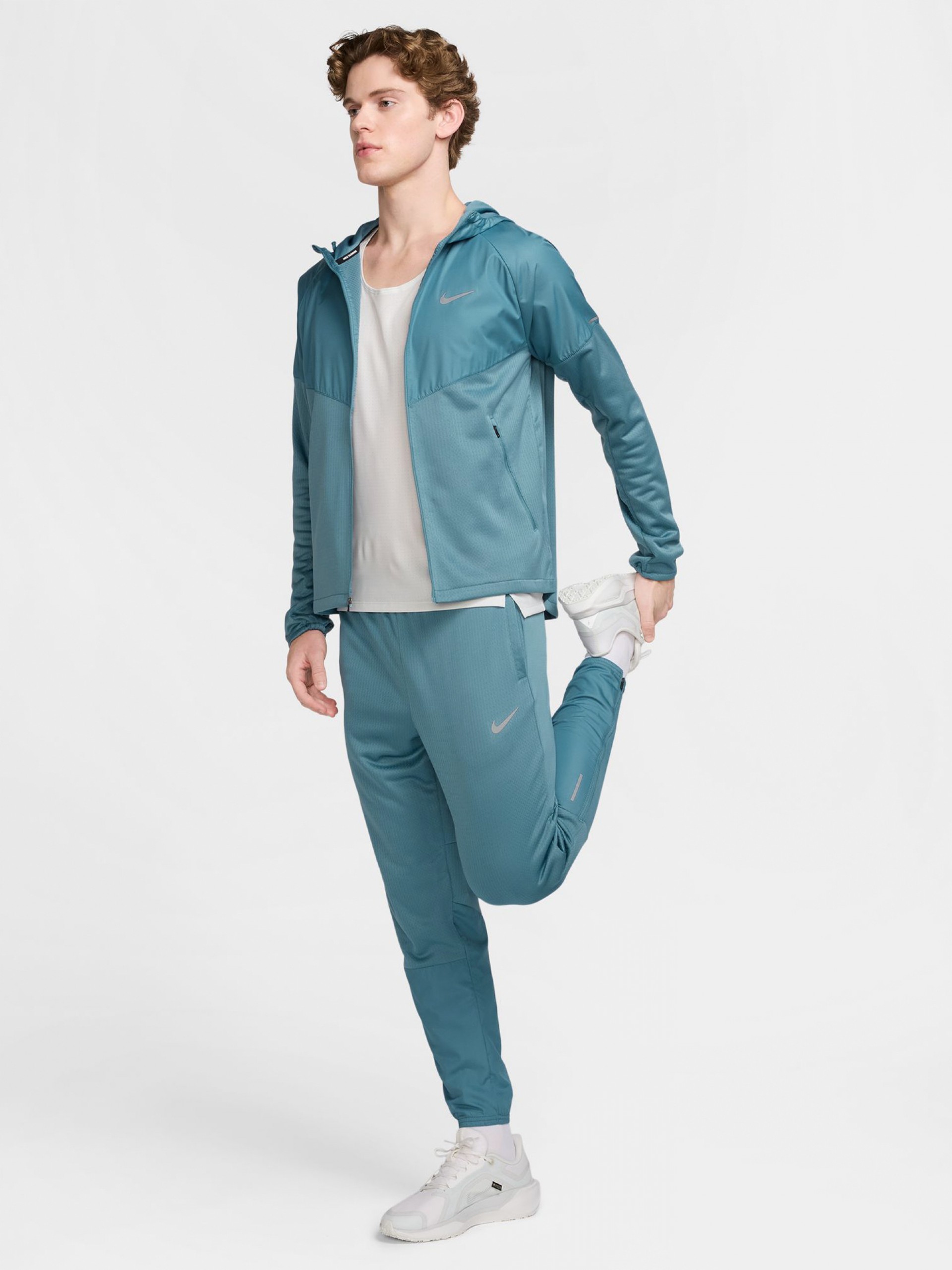 Casaco com Capuz de Running Nike Sphere Miler Therma-FIT Azul Para Homem