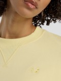 New Balance Athletics French Terry Crew Yellow Sweater